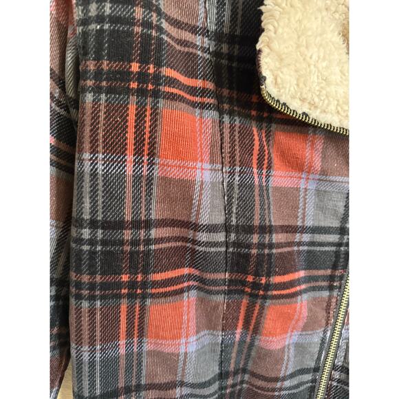 Volcom Women's Ruffian Coat Fleece Sherpa Collar Heavy Chore Jacket Size Small - Picture 5 of 9